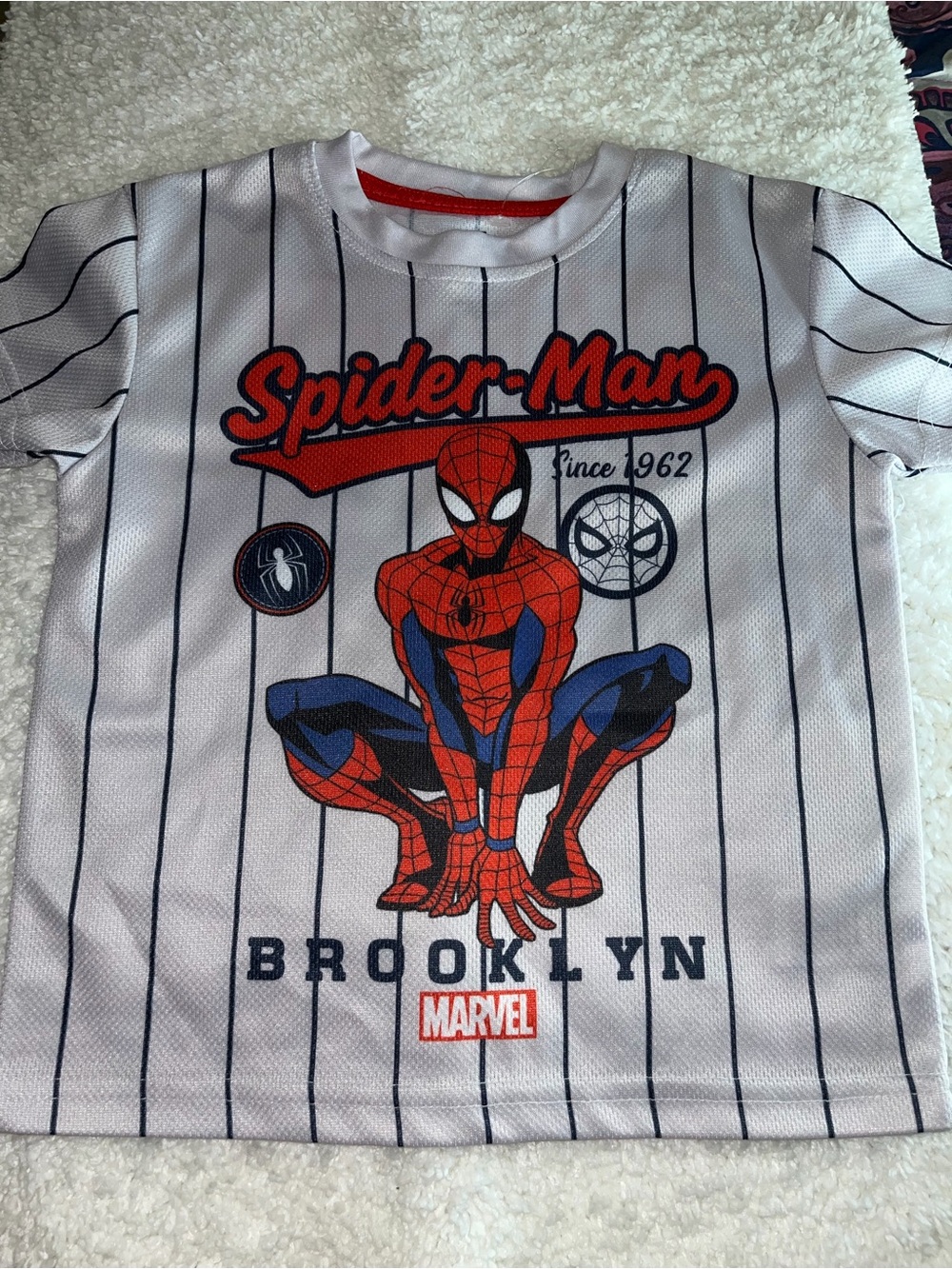 Marvel White & Red Spider-Man Brooklyn Graphic Tee
